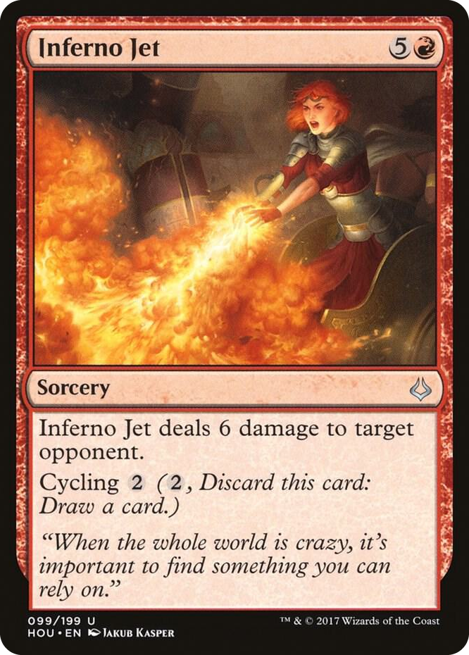 Inferno Jet #99 U - Hour of Devastation Pokemon card