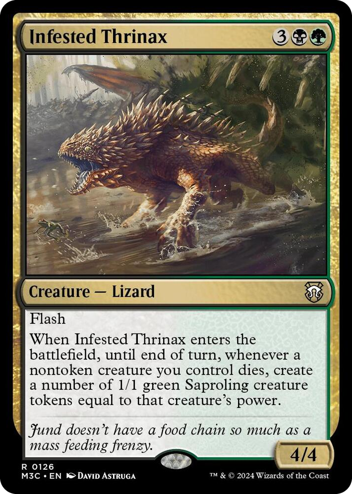 0126 Infested Thrinax R Commander: Modern Horizons 3
