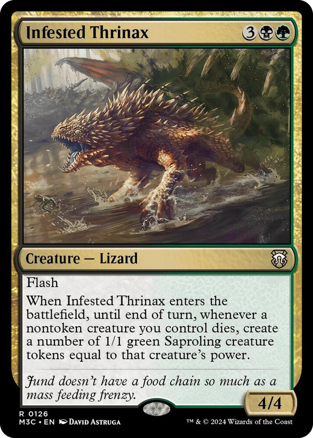 0126 Infested Thrinax R Commander: Modern Horizons 3