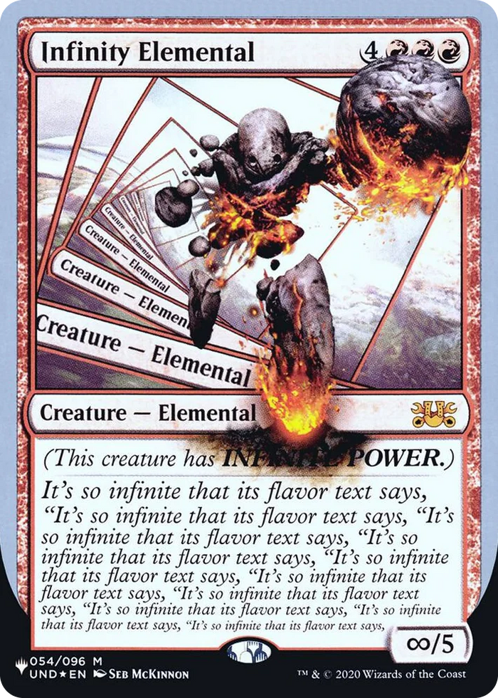 0054 Infinity Elemental M The List Reprints