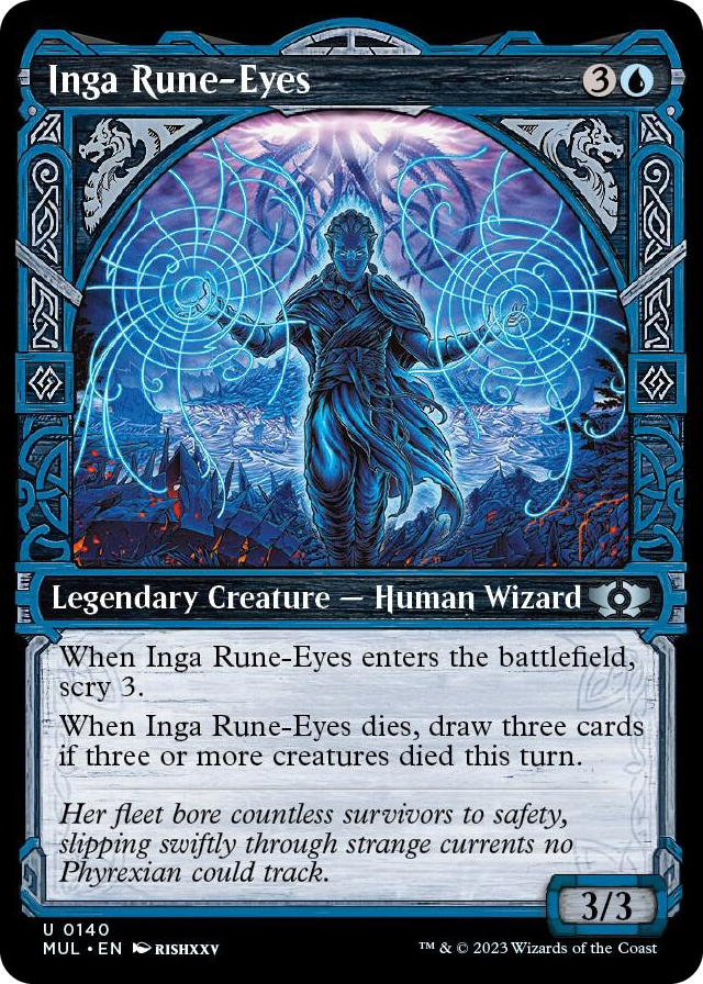 Inga Rune-Eyes (Halo Foil) #140 U - March of the Machine: Multiverse Legends Pokemon card