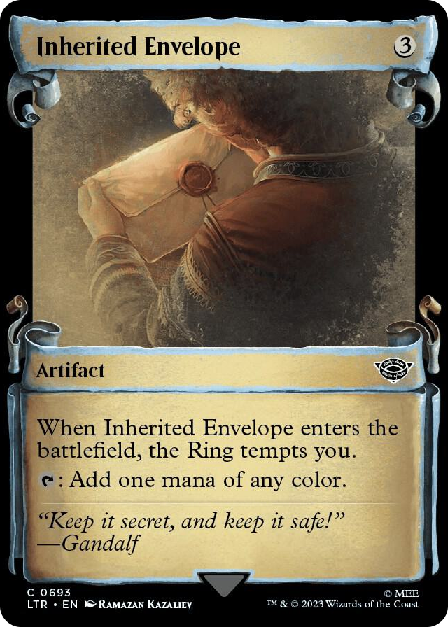 0693 Inherited Envelope (Showcase Scrolls) C Universes Beyond: The Lord of the Rings: Tales of Middle-earth