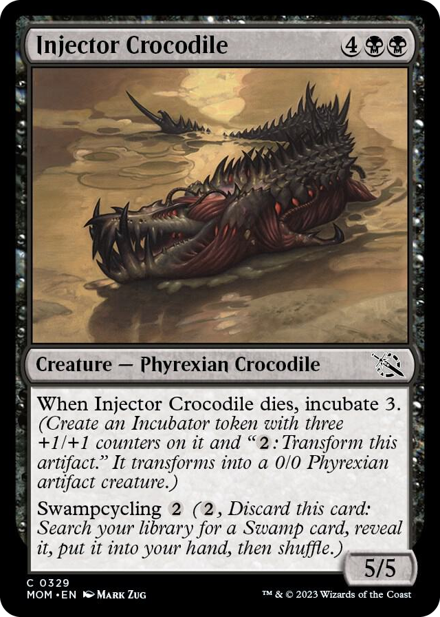 Injector Crocodile #329 C - March of the Machine Pokemon card