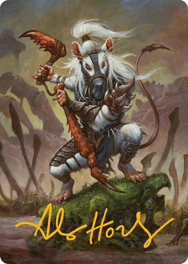 0050 Ink-Eyes, Servant of Oni Art Card (Gold-Stamped Signature) S Art Series: Bloomburrow
