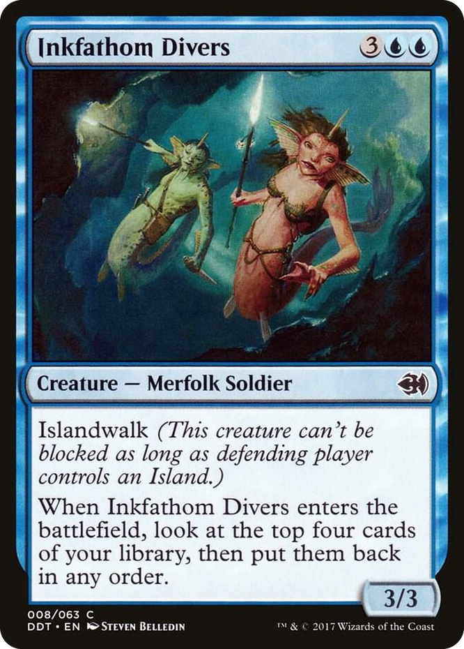 0008 Inkfathom Divers C Duel Decks: Merfolk vs. Goblins