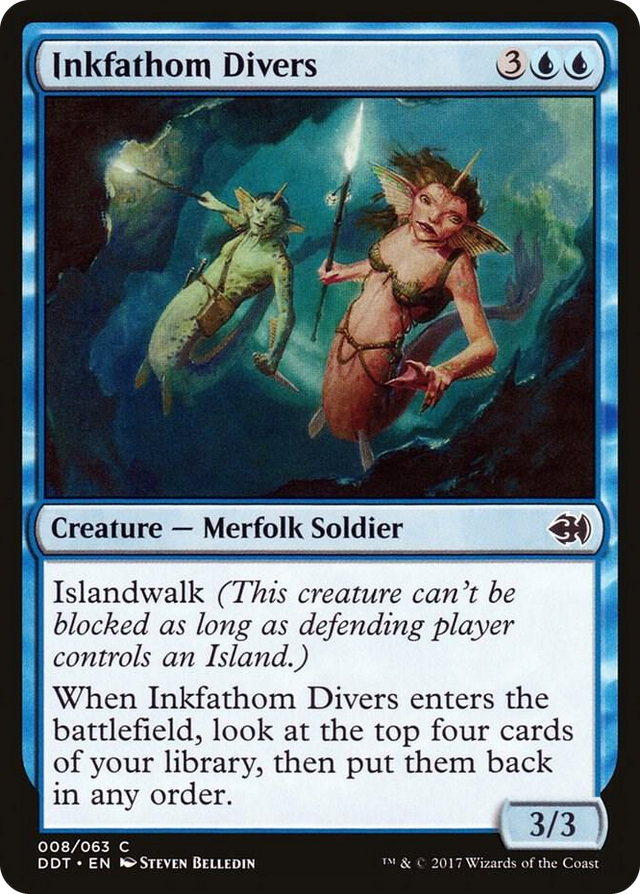 0008 Inkfathom Divers C Duel Decks: Merfolk vs. Goblins