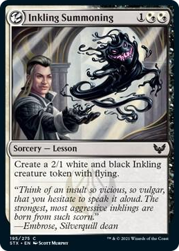 0195 Inkling Summoning C Strixhaven: School of Mages