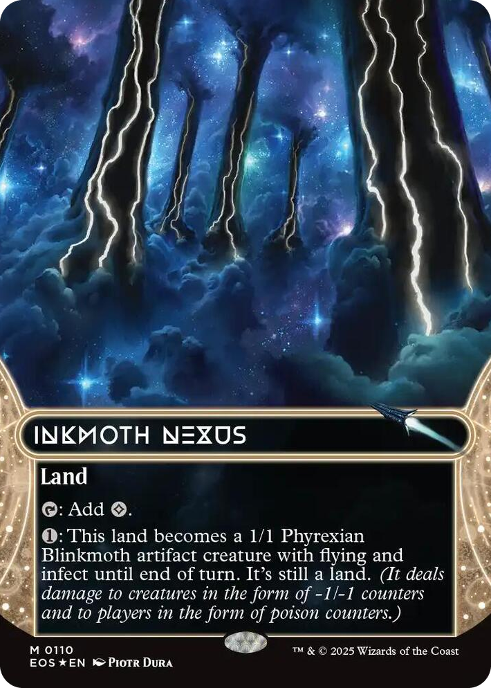 0110 Inkmoth Nexus (0110) (Borderless) (Galaxy Foil) M Edge of Eternities: Stellar Sights