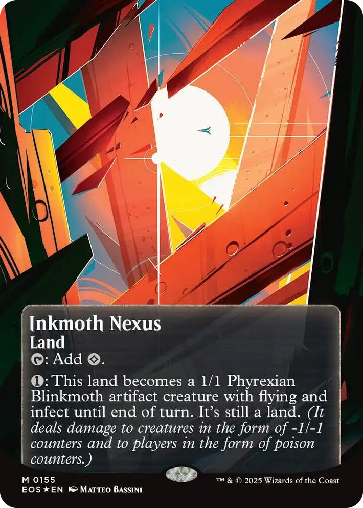 0155 Inkmoth Nexus (0155) (Borderless) (Galaxy Foil) M Edge of Eternities: Stellar Sights