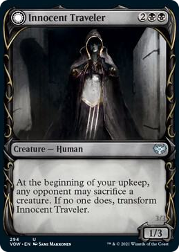 Innocent Traveler (Showcase) #294 U - Innistrad: Crimson Vow Pokemon card