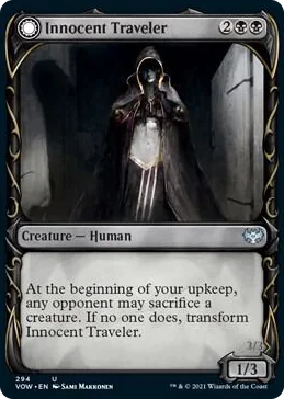 0294 Innocent Traveler (Showcase) U Innistrad: Crimson Vow