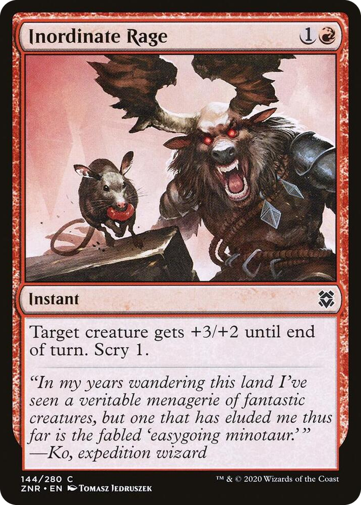 0144 Inordinate Rage C Zendikar Rising
