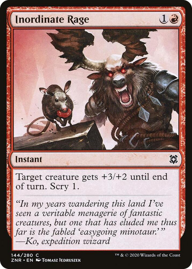 0144 Inordinate Rage C Zendikar Rising