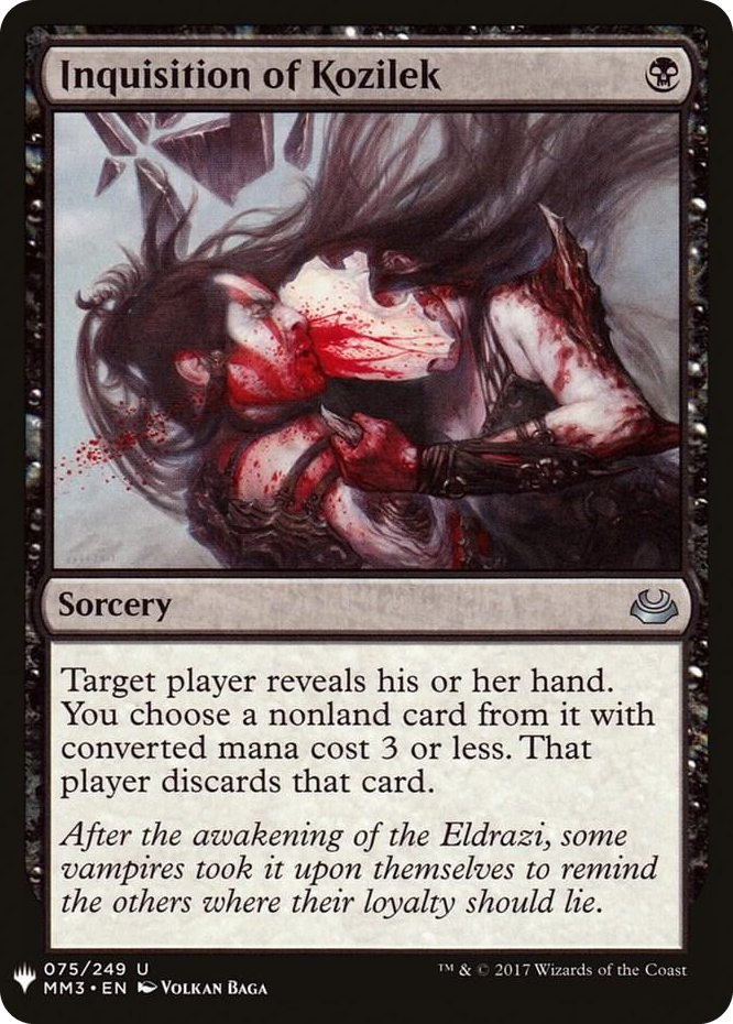 Inquisition of Kozilek #75 U - The List Reprints Pokemon card
