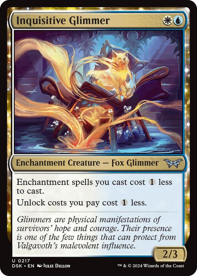 0217 Inquisitive Glimmer U Duskmourn: House of Horror