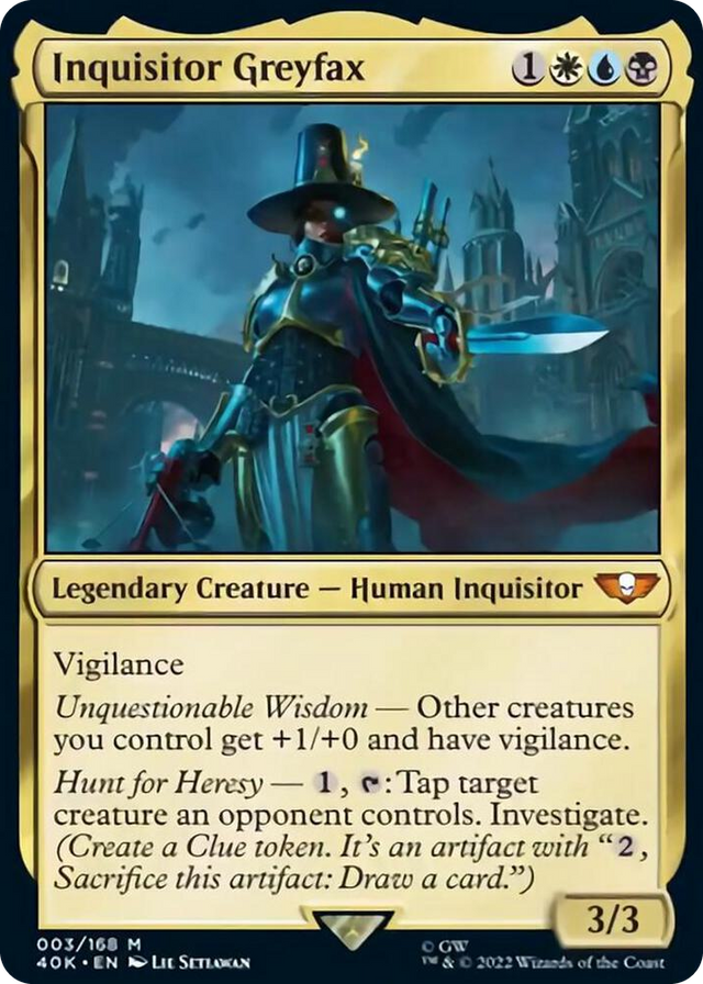 0003 Inquisitor Greyfax (Surge Foil) M Universes Beyond: Warhammer 40,000