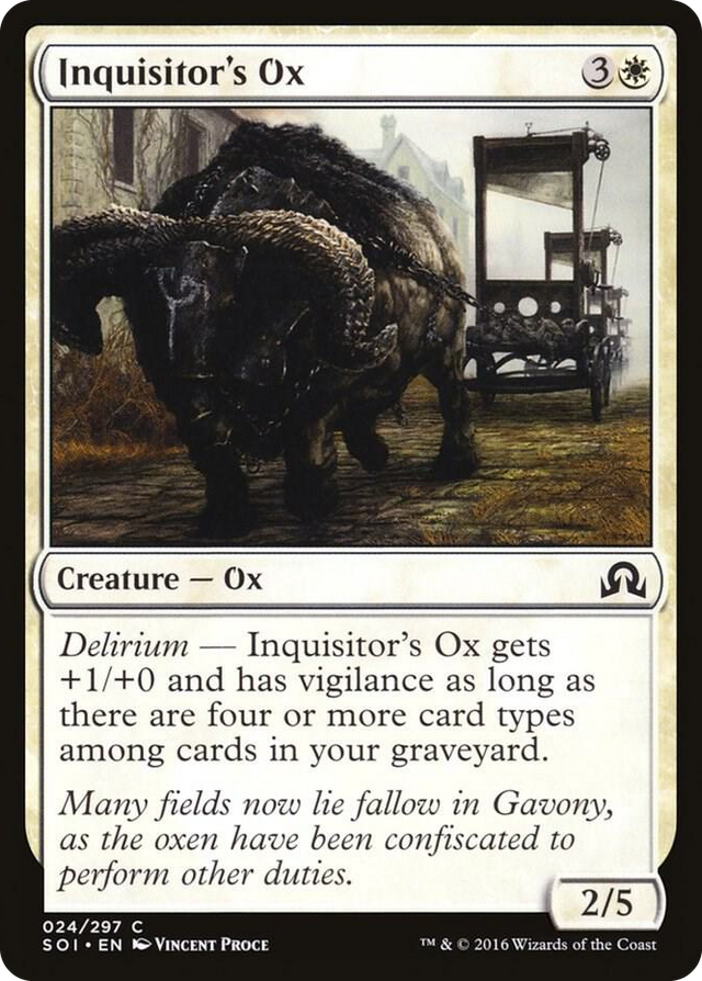 0024 Inquisitor's Ox C Shadows over Innistrad