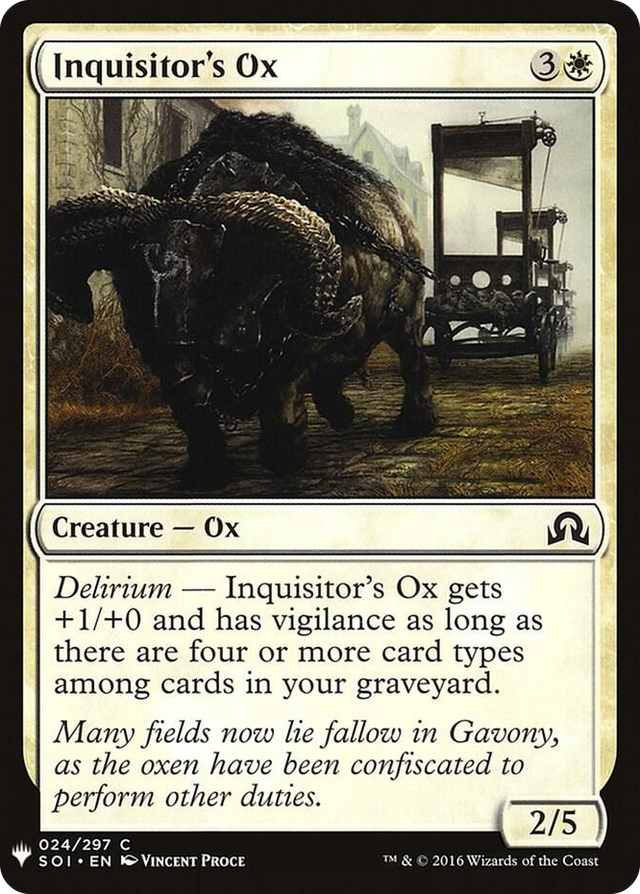 0024 Inquisitor's Ox C The List Reprints