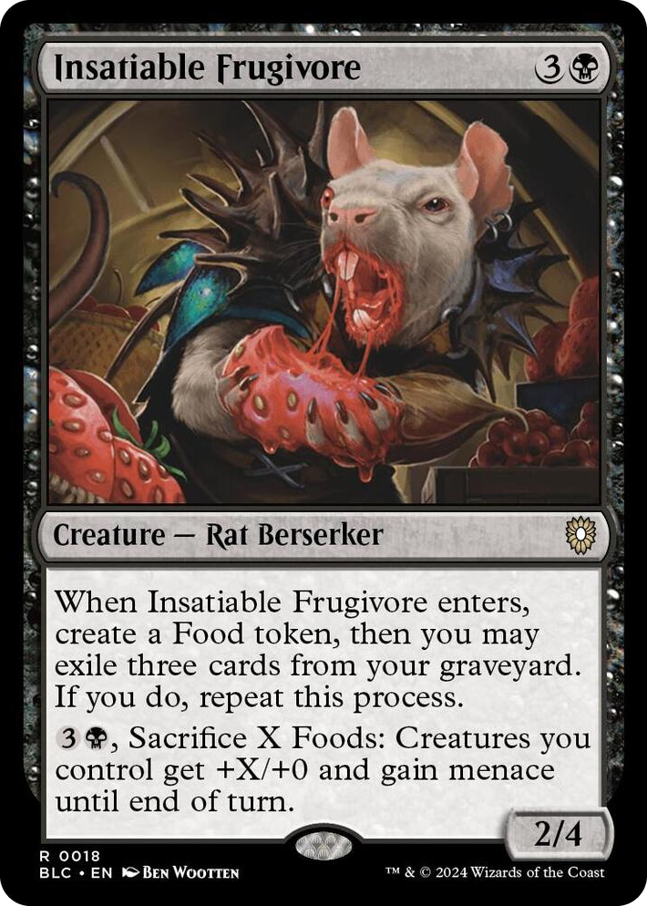 0018 Insatiable Frugivore R Commander: Bloomburrow