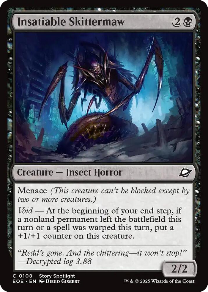 Insatiable Skittermaw #108 C - Edge of Eternities Pokemon card