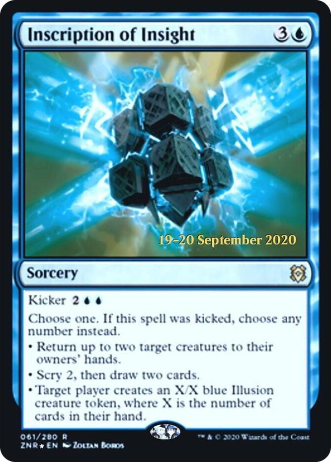 Inscription of Insight #61 R - Prerelease Cards Pokemon card