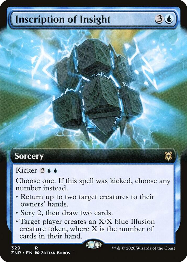 0329 Inscription of Insight (Extended Art) R Zendikar Rising