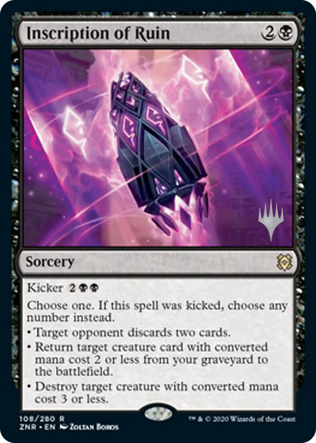 0108 Inscription of Ruin R Promo Pack: Zendikar Rising