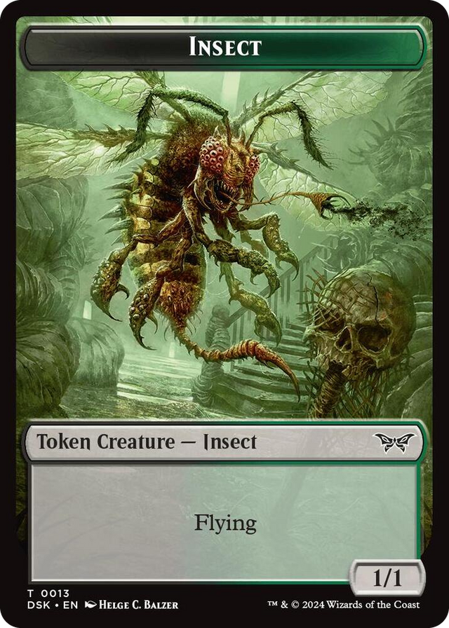 0013 Insect (0013) // Spider Double-Sided Token T Duskmourn: House of Horror