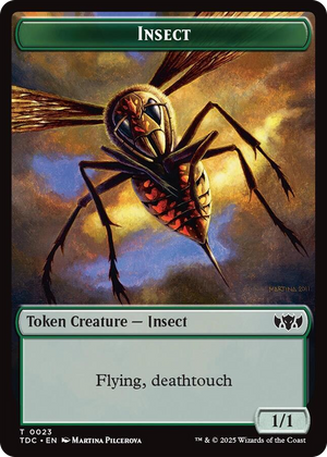 0023 Insect (0023) // Wall Double-Sided Token T Commander: Tarkir: Dragonstorm