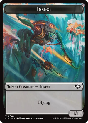 0004 Insect // Elemental (0007) Double-Sided Token T Commander: Edge of Eternities