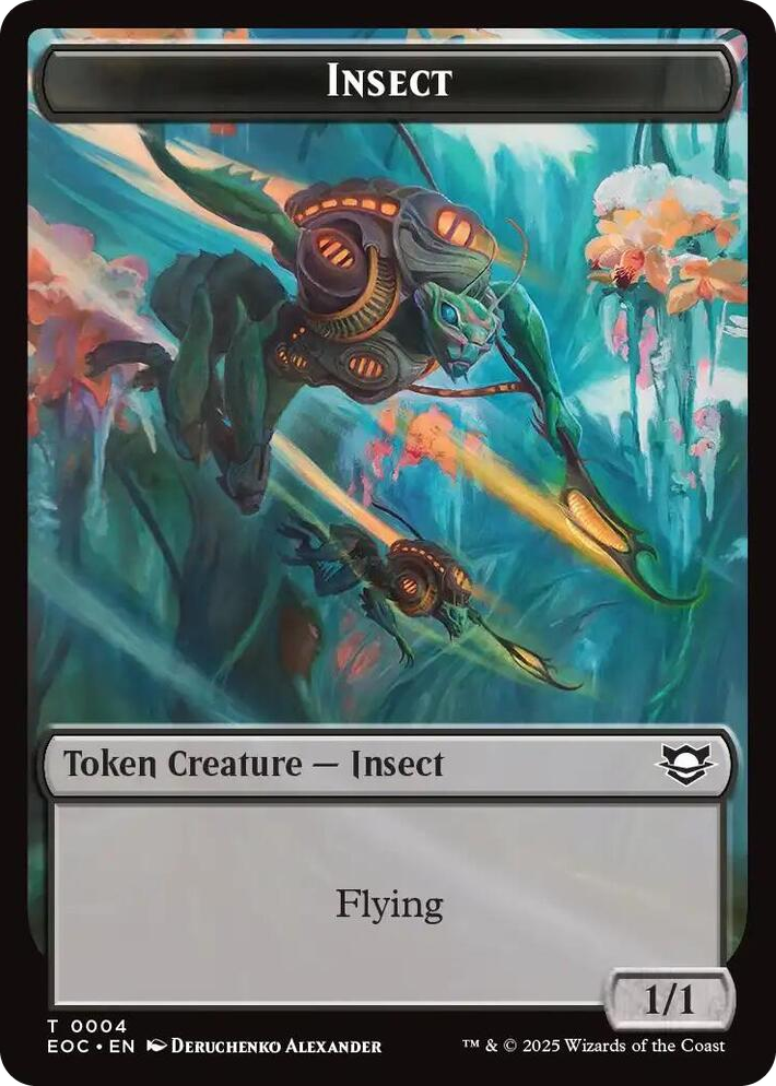 0004 Insect // Elemental (0008) Double-Sided Token T Commander: Edge of Eternities
