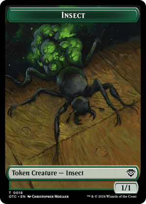 0018 Insect // Elemental (0017) Double-Sided Token T Commander: Outlaws of Thunder Junction