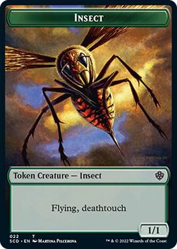 0022 Insect // Human Warrior Double-Sided Token T Starter Commander Decks