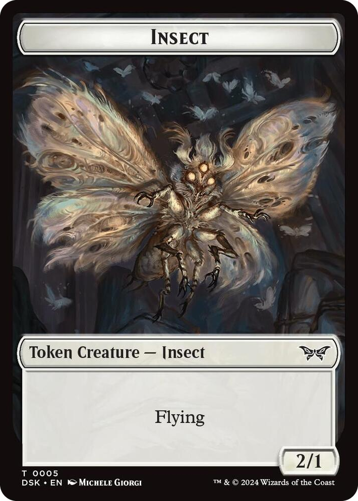 0005 Insect Token (0005) T Duskmourn: House of Horror