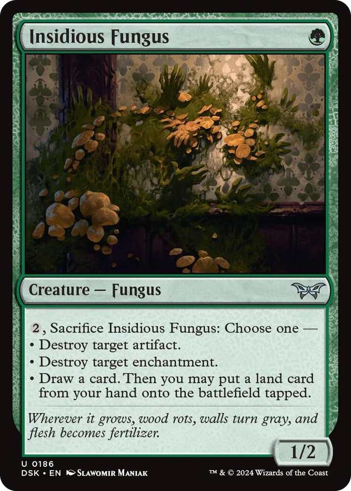 0186 Insidious Fungus U Duskmourn: House of Horror