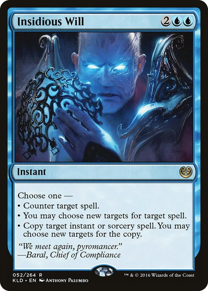 Insidious Will #52 R - Kaladesh Pokemon card