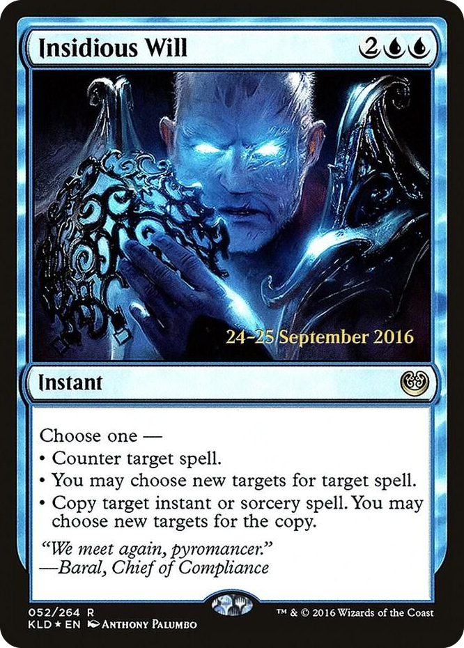 0052 Insidious Will R Prerelease Cards