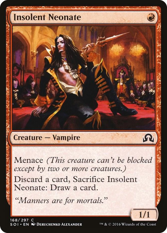 Insolent Neonate #168 C - Shadows over Innistrad Pokemon card