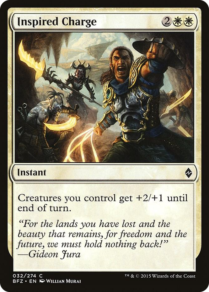 Inspired Charge #32 C - Battle for Zendikar Pokemon card