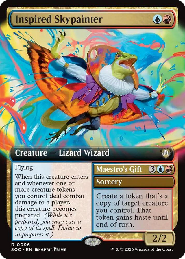 0096 Inspired Skypainter (Extended Art) R Commander: Secrets of Strixhaven