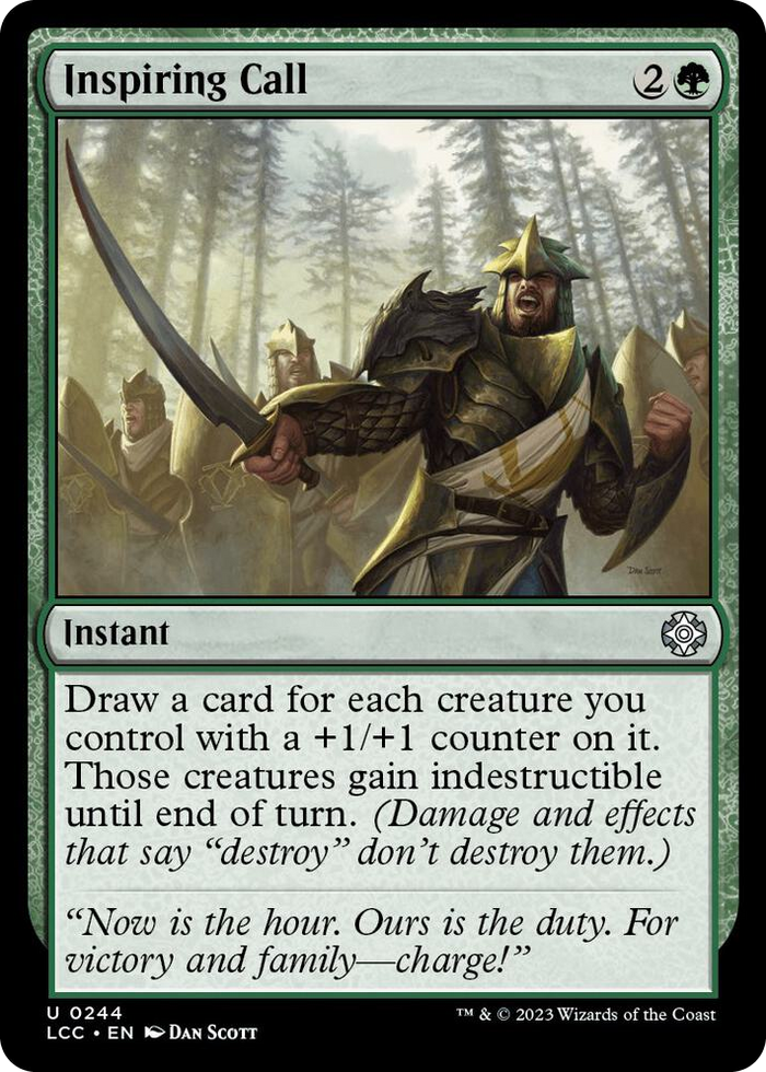 Inspiring Call #244 U - Commander: The Lost Caverns of Ixalan Pokemon card