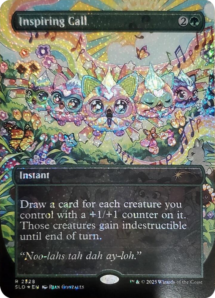 Inspiring Call (Confetti Foil) #2328 R - Secret Lair Drop Series Pokemon card