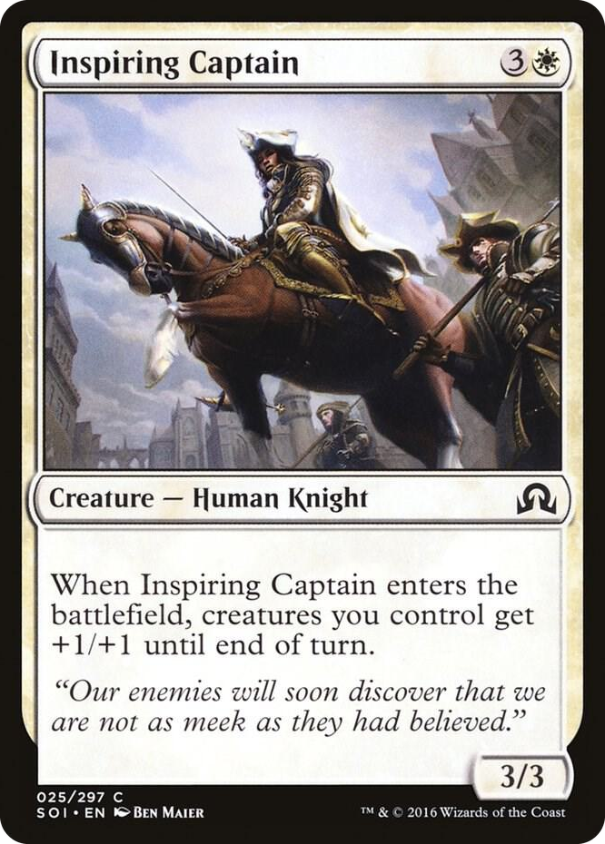 Inspiring Captain #25 C - Shadows over Innistrad Pokemon card