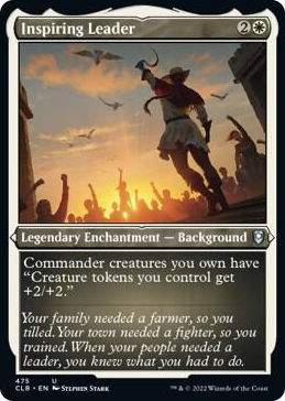 Inspiring Leader (Foil Etched) #475 U - Commander Legends: Battle for Baldur's Gate Pokemon card
