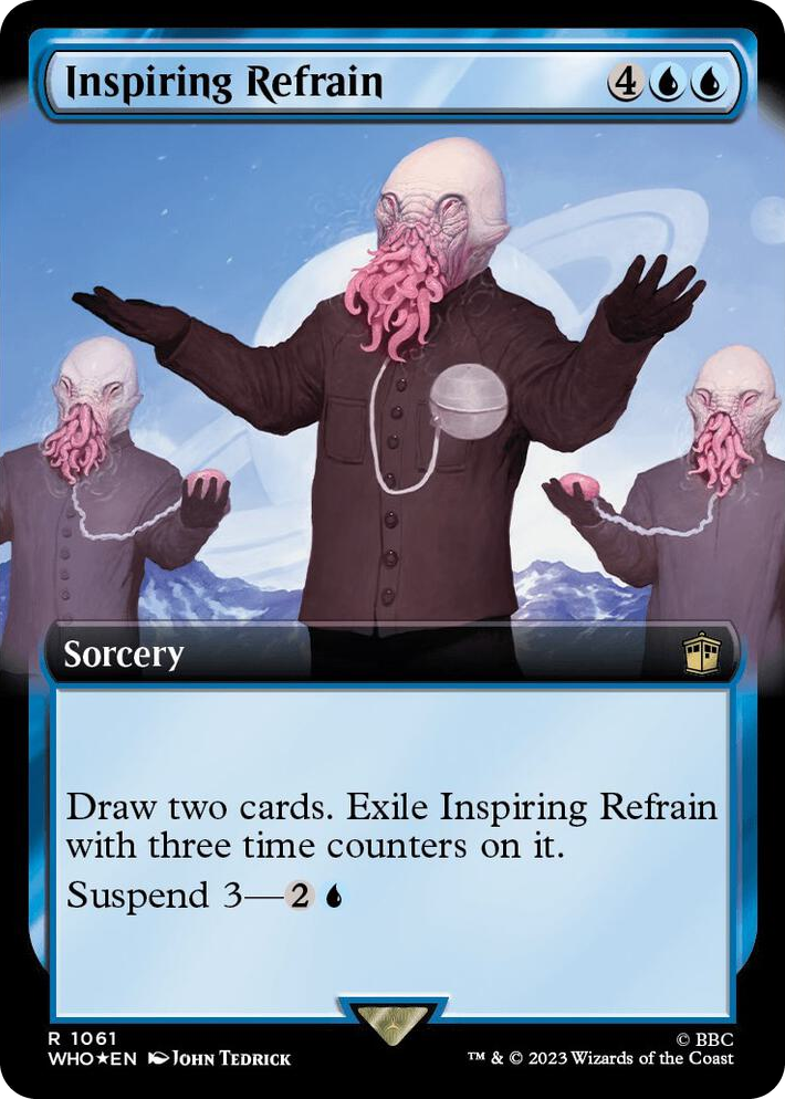 1061 Inspiring Refrain (Extended Art) (Surge Foil) R Universes Beyond: Doctor Who