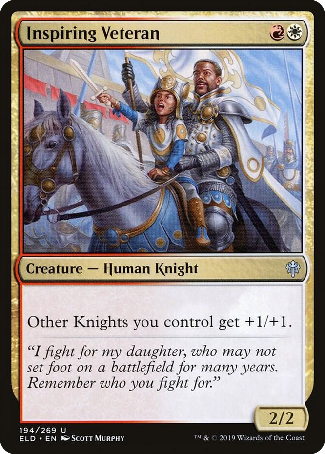 0194 Inspiring Veteran U Throne of Eldraine
