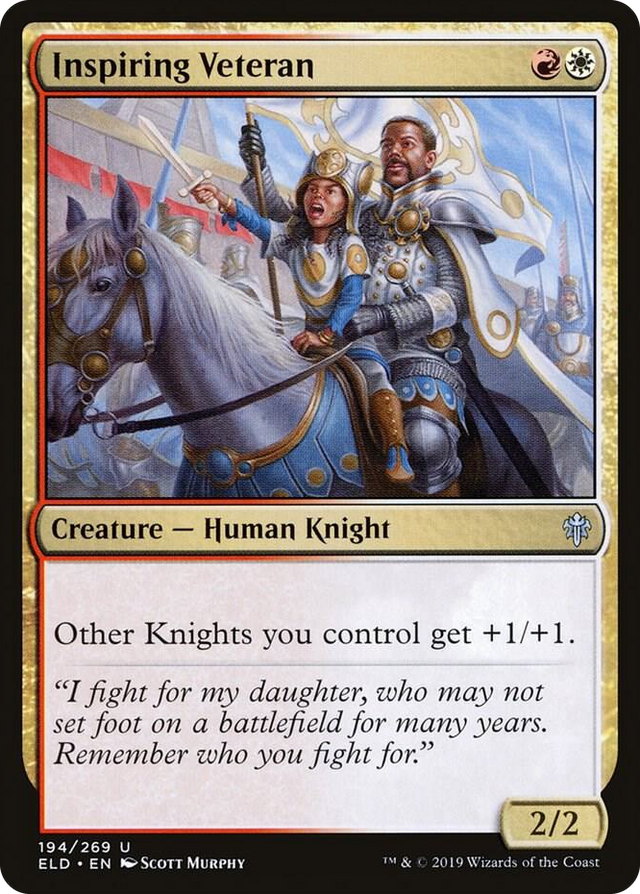 0194 Inspiring Veteran U Throne of Eldraine