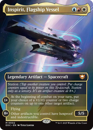 0002 Inspirit, Flagship Vessel (Borderless) M Commander: Edge of Eternities