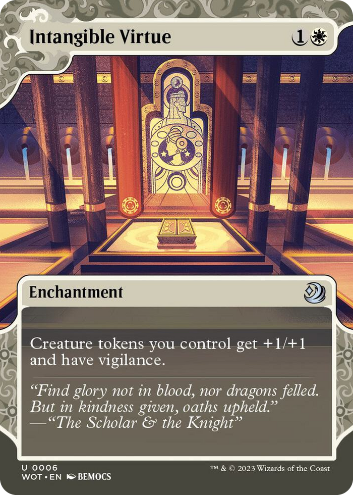 Intangible Virtue #6 U - Wilds of Eldraine: Enchanting Tales Pokemon card