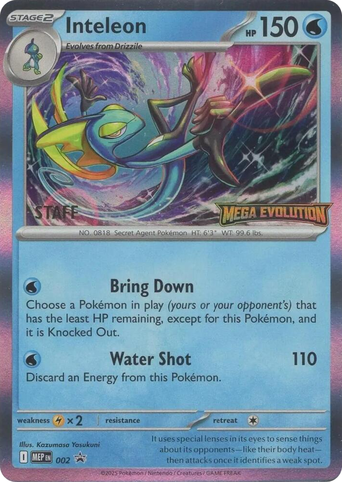 0002 Inteleon - 002 [Staff] Promo Mega Evolution Promo